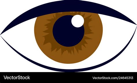 Human eye cartoon Royalty Free Vector Image - VectorStock