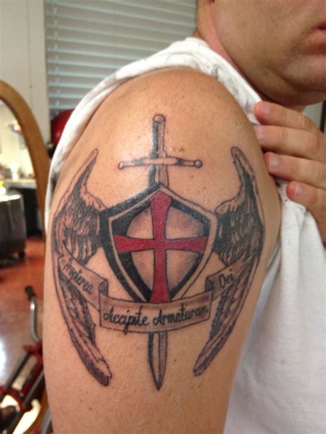 Wherefore take unto you the whole armor of God. God Tattoos, Jesus Tattoo, Celtic Tattoos ...