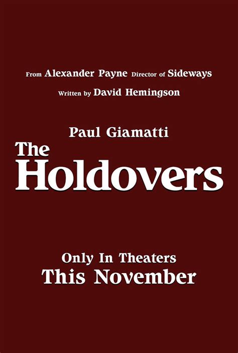 The Holdovers (2023) Tickets & Showtimes | Fandango