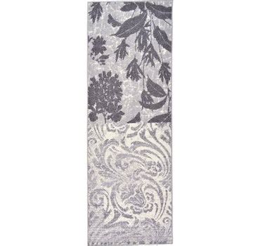 Ivory 75cm x 218cm Damask Runner Rug | AU Rugs