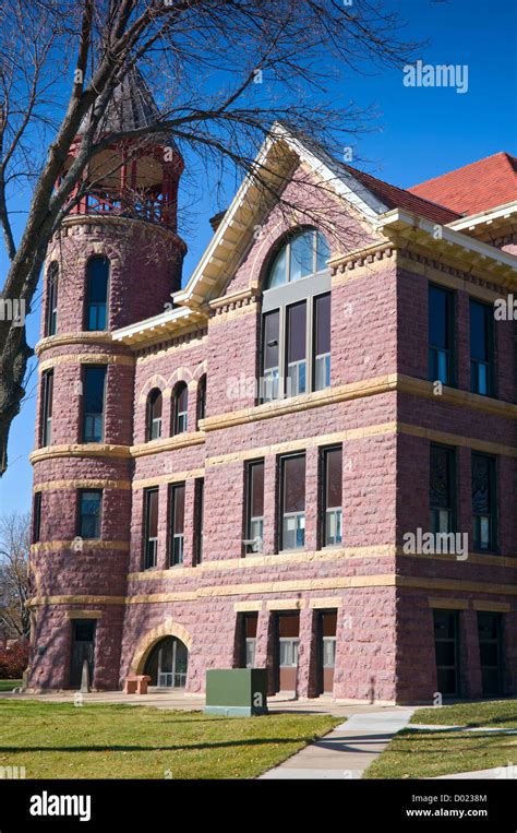 Rock County Courthouse in Luverne Minnesota of Richardsonian Romanesque Revival style and ...