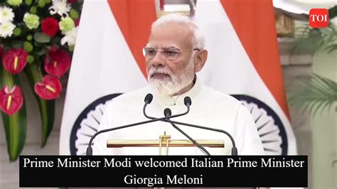 giorgia meloni: PM Modi addressed a joint press conference along with ...