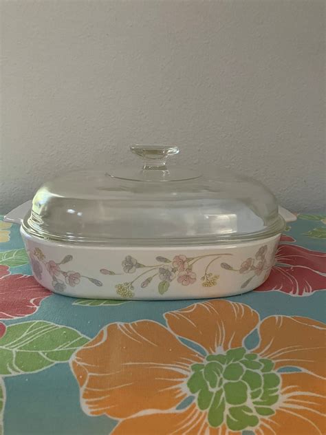 Large Corning Ware Pastel Bouquet 2.5 Liter Casserole With Lid - Etsy