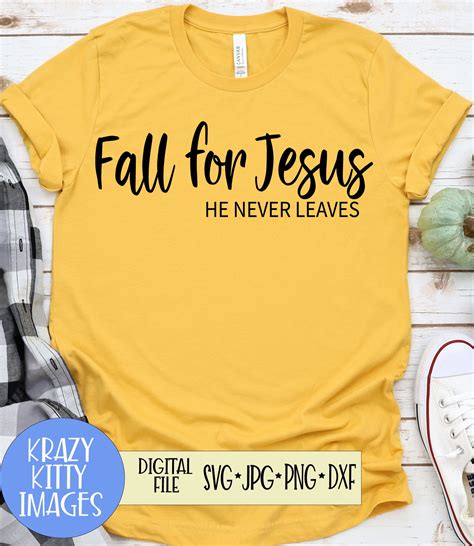 Fall for Jesus Svg Jesus Svg Fall Svg Autumn Svg - Etsy