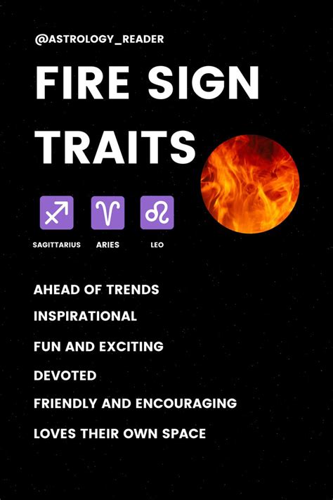 Fire Sign Traits Sagittarius Aries Leo Facts - Astrology For Beginners Zodiac Signs in 2021 ...