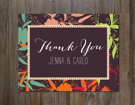 Thank You Card | Card Templates ~ Creative Market