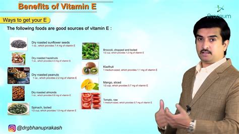 The Benefits of Vitamin E - Information for General Public - YouTube