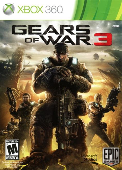 Gears of War 3 (2011) Xbox 360 box cover art - MobyGames