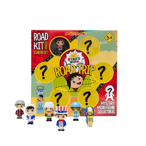 Buy RYAN'S WORLD Road Trip Micro Boxed Set, Mystery Toy, 6 of 52 Possible State Themed Micro ...