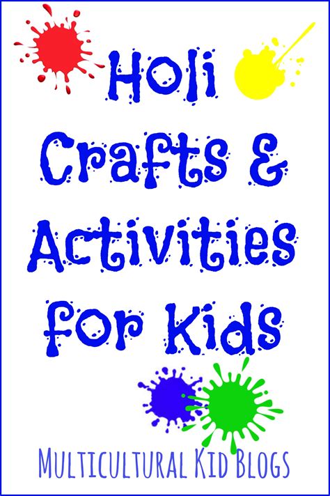 Holi Crafts and Activities for Kids – Multicultural Kid Blogs