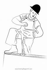 Carpenter 5 Coloring Page For Kids  Free Carpenters Printable sketch template