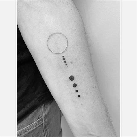 Minimalist Solar System Tattoo Drawing Solar System Pics - kulturaupice