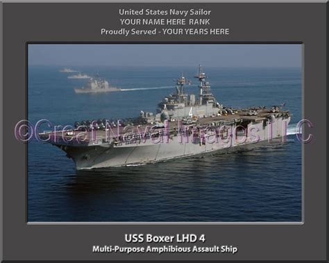 USS Boxer LHD 4 : Personalized Navy Ship Photo ⋆ Personalized US Navy ...