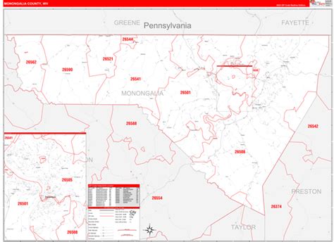 Map Books of Monongalia County West Virginia - marketmaps.com