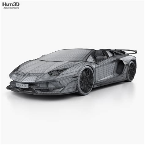 Lamborghini Aventador Drawing 3d