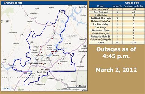 EPB: Update on power outages in Chattanooga area | Chattanooga Times ...