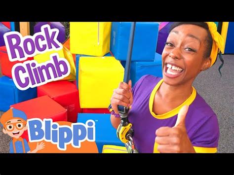 Meekah Climbs to Learn Rainbow Colors at the Indoor Playground! | Blippi - Learn Colors and ...