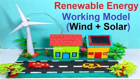 renewable energy working model science project (wind & solar energy) for science exhibi ...