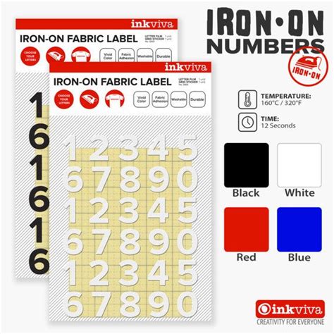 Personalized Iron On Numbers Jersey Custom Iron On Number | Etsy | Printing labels, Iron on ...