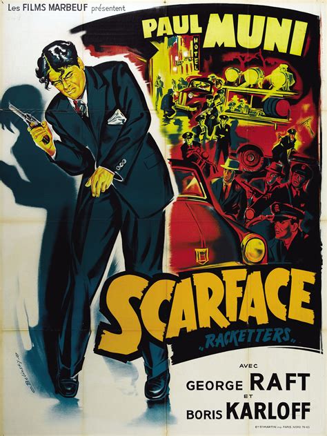 Scarface (1932) | French poster art, Poster art, Posters art prints