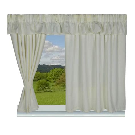 Caravan Curtains Fully Lined - 3" pencil pleat panels Short with Plain ...