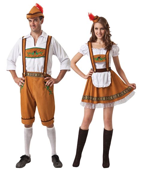 Oktoberfest Couple Fancy Dress German Beer Bavarian Mens Womens Costume Outfits | eBay