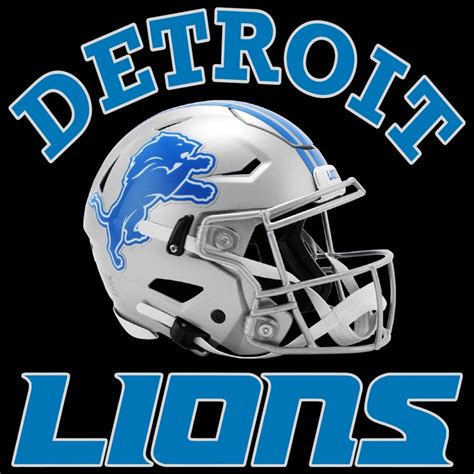 Detroit Lions Helmet - custom sports DTF transfer - Texas Rhinestone