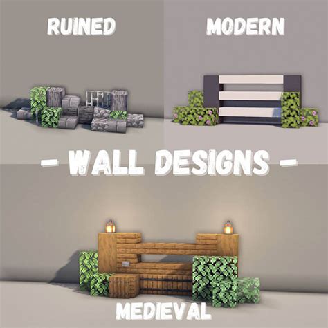 20 Amazing Minecraft Wall Design Ideas - Mom's Got the Stuff