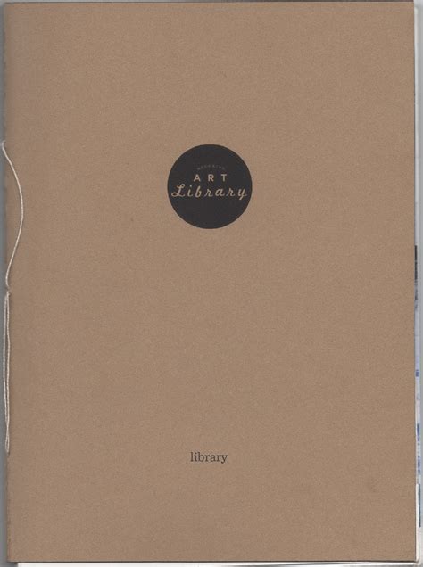 Brooklyn Art Library book on Behance