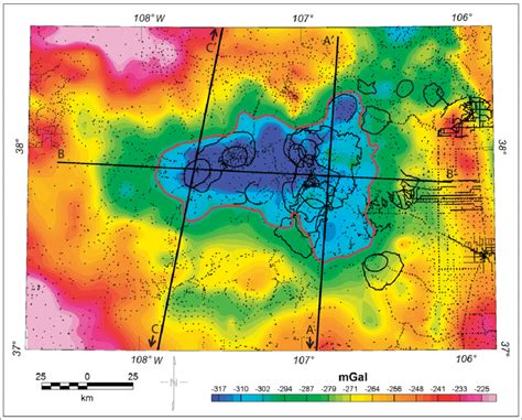 Complete Bouguer anomaly map (reduction density 2670 km/m 3 ) of the... | Download Scientific ...