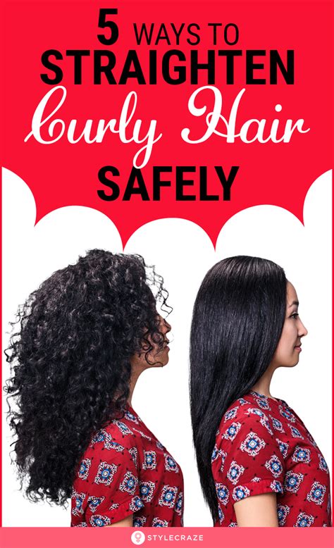 7 Easy Steps To Straighten Curly Hair And Mistakes To Avoid | Haare und ...