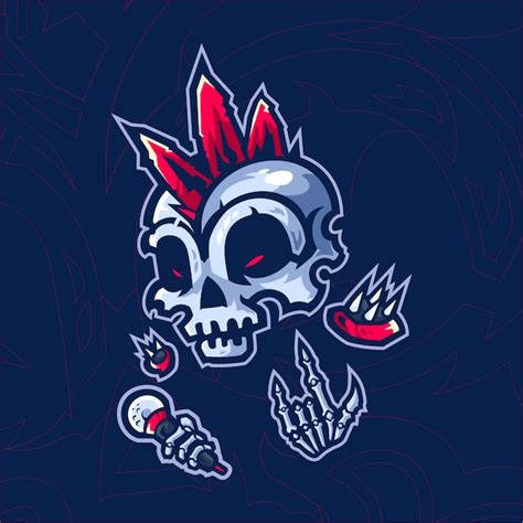 Premium Vector | Metal Skull