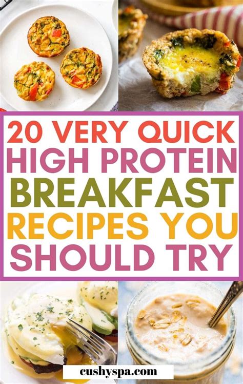 20 Quick High Protein Breakfast Ideas - Cushy Spa