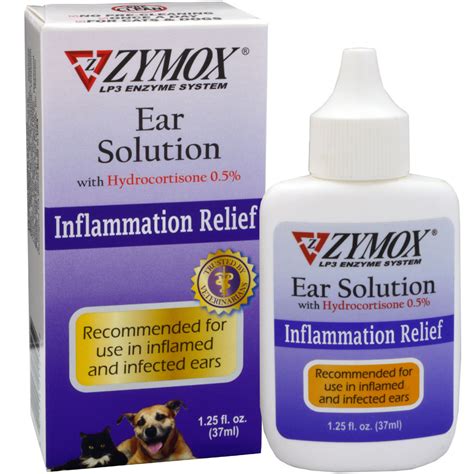 zymox Enzymatic Ear Solution (UK stock) with 0.5% Hydrocortisone ...