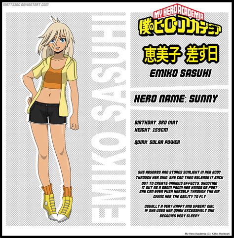 [MHAOC] Emiko profile - Casual outfit by Matt33oc on DeviantArt