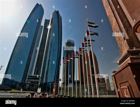 Skyline of Abu Dhabi Stock Photo - Alamy