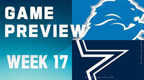 Detroit Lions vs. Dallas Cowboys | 2023 Week 17 Game Preview - YouTube