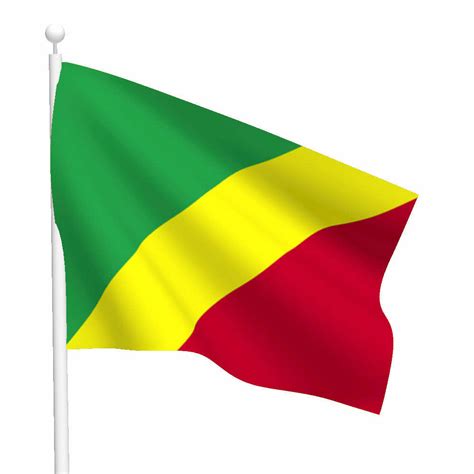 Flag Of The Republic Of The Congo - The Spirit Of Africa