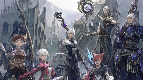 Final Fantasy XIV LINE Wallpaper Features Main Cast - Siliconera