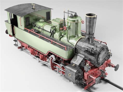 MAV 475 Steam Locomotive Tank Engine 3D model | CGTrader