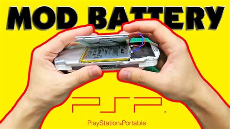 Mod battery PSP 2000 - from beginning to end. - YouTube