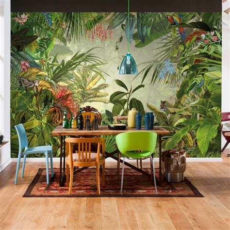 Komar Into The Wild Wall Mural | Papier peint tropical, Papier peint photo, Papier peint panoramique