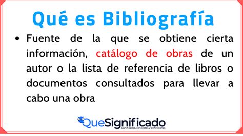 Bibliografía: Importancia en la Investigación y Documentación