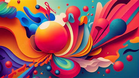 Colorful Graphic Art Background, Color, Abstract, Geometric Background ...