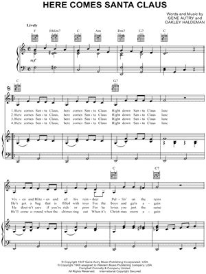 "Here Comes Santa Claus" Sheet Music - 77 Arrangements Available Instantly - Musicnotes