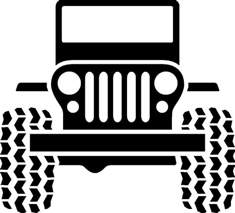 Details about Jeep Logo Vinyl Decal - wrangler cherokee tj yj xj wagoneer commander offroad ...