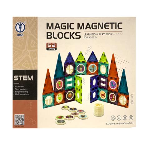 Magic Magnetic Blocks Learning And Play 52pcs-3400 - One Shop Toy Store ...