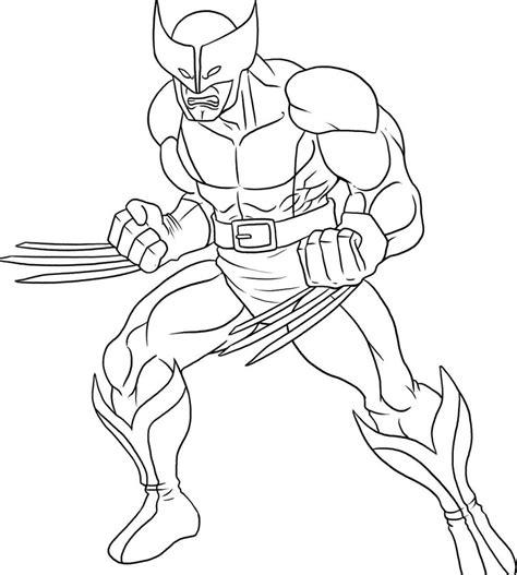 Free Printable Wolverine Coloring Pages For Kids