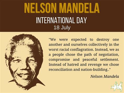 Nelson Mandela International Day – Peace and Cooperation