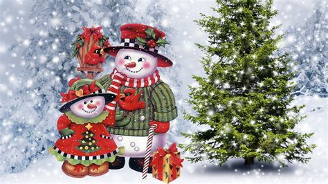 Christmas Snowman Wallpapers - Wallpaper Cave